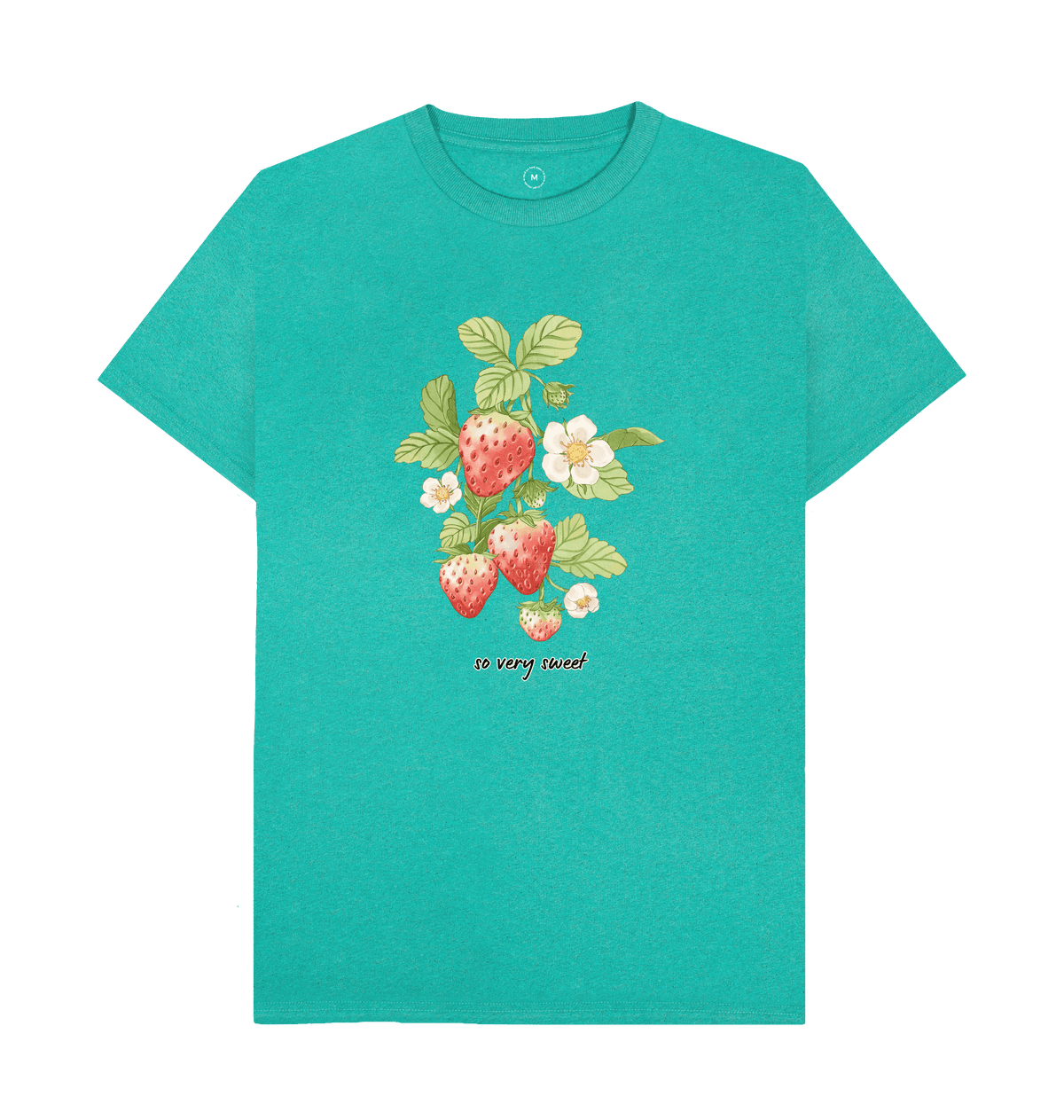 Seagrass Green Recycled Printed T-Shirt Front