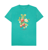 Seagrass Green Recycled Printed T-Shirt Front