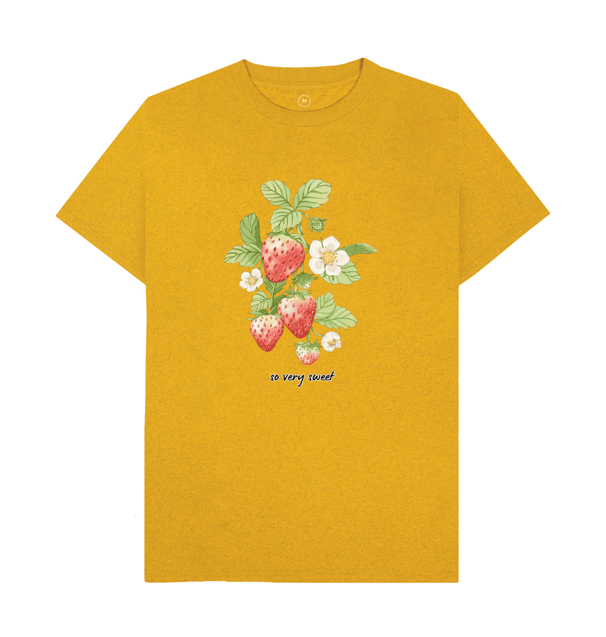 Sunflower Yellow Recycled Printed T-Shirt Front