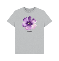 Grey Recycled Printed T-Shirt Front