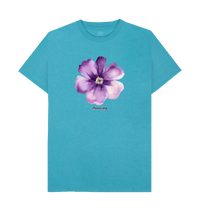 Ocean Blue Recycled Printed T-Shirt Front