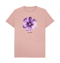 Sunset Pink Recycled Printed T-Shirt Front