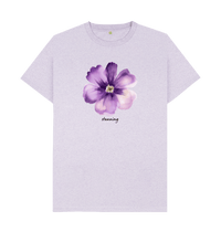 Light Purple Recycled Printed T-Shirt Front