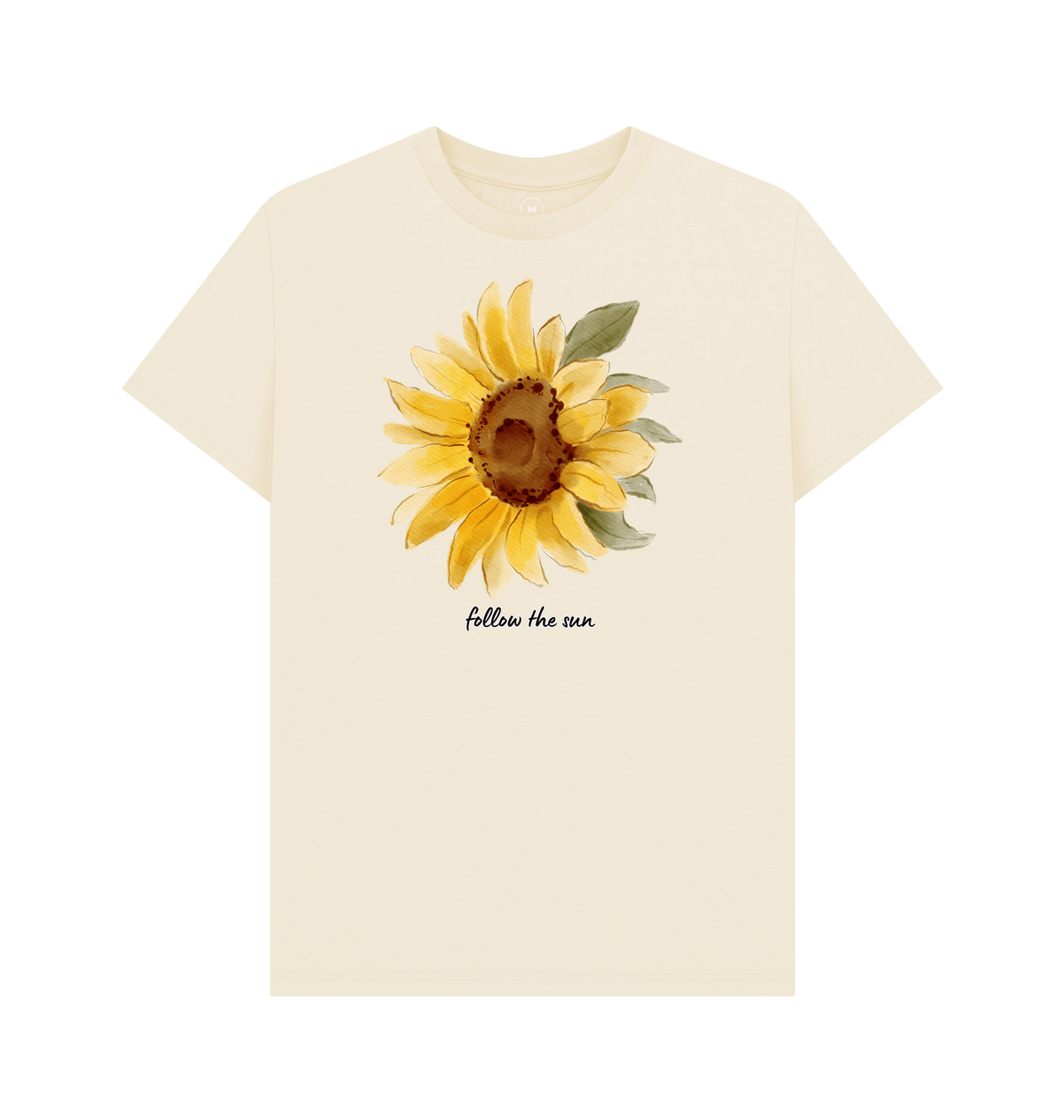 Natural Recycled Printed T-Shirt Front