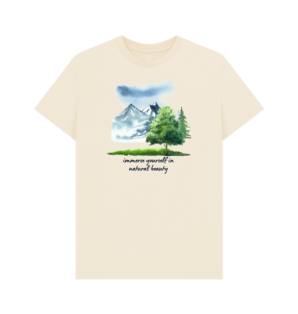 Natural Recycled Printed T-Shirt Front