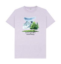 Light Purple Recycled Printed T-Shirt Front