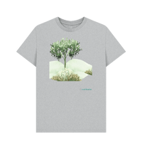 Grey Recycled Printed T-Shirt Front