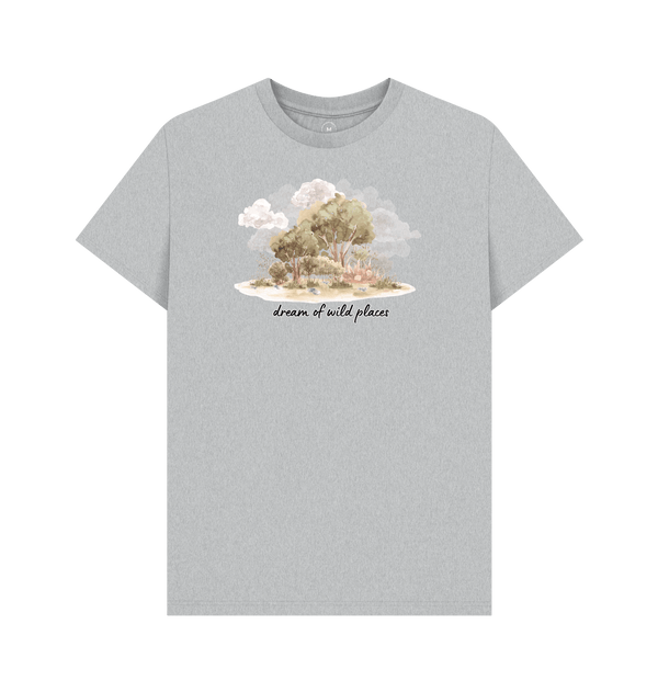 Grey Recycled Printed T-Shirt Front