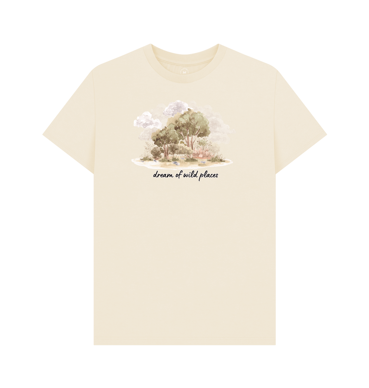 Natural Recycled Printed T-Shirt Front