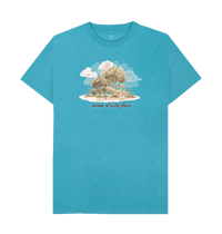 Ocean Blue Recycled Printed T-Shirt Front