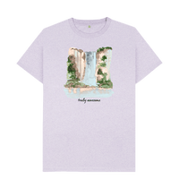 Light Purple Recycled Printed T-Shirt Front