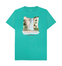 Seagrass Green Recycled Printed T-Shirt Front