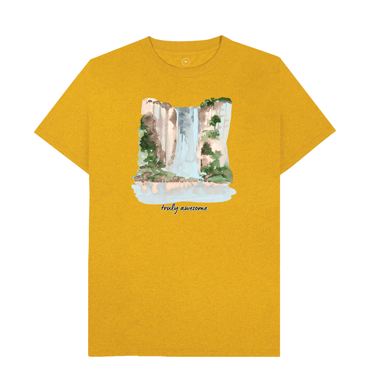 Sunflower Yellow Recycled Printed T-Shirt Front