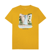 Sunflower Yellow Recycled Printed T-Shirt Front