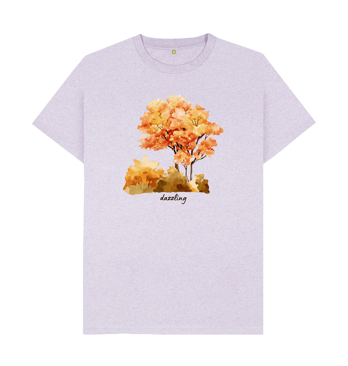 Light Purple Recycled Printed T-Shirt Front