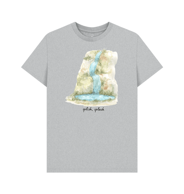 Grey Recycled Printed T-Shirt Front