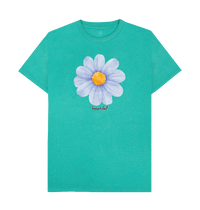Seagrass Green Recycled Printed T-Shirt Front