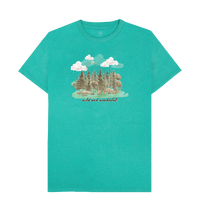 Seagrass Green Recycled Printed T-Shirt Front