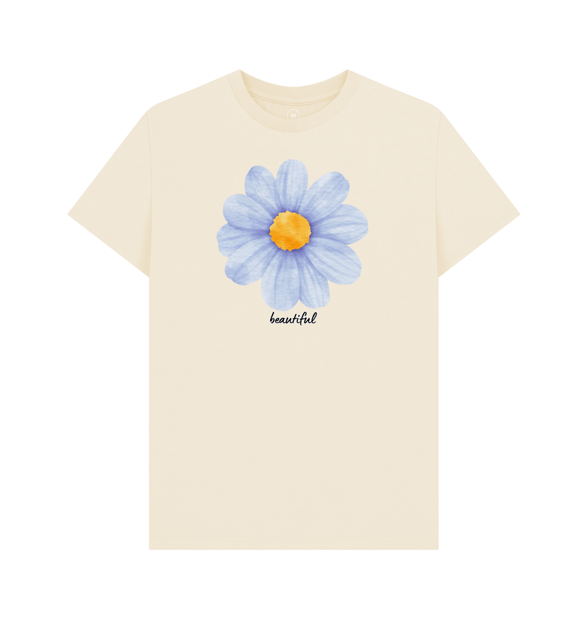 Natural Recycled Printed T-Shirt Front