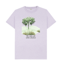 Light Purple Recycled Printed T-Shirt Front