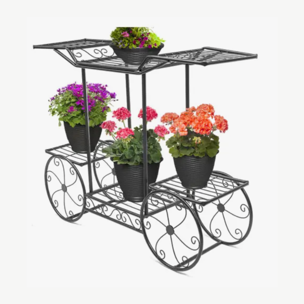 Victorian Flower Cart, Metal, Indoor/Outdoor – Eartharia, image size:987x987