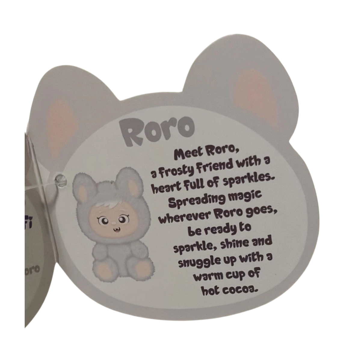 LaBabies Sparkle Monster Keychain by Yoonique - White Sparkle RORO