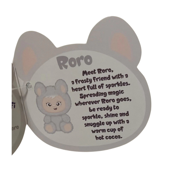 LaBabies Sparkle Monster Keychain by Yoonique - White Sparkle RORO