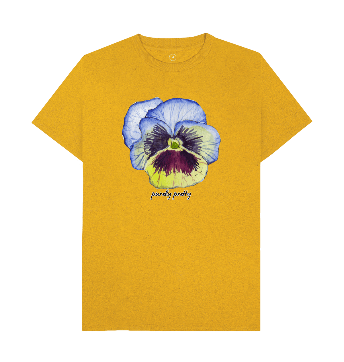 Sunflower Yellow Recycled Printed T-Shirt Front