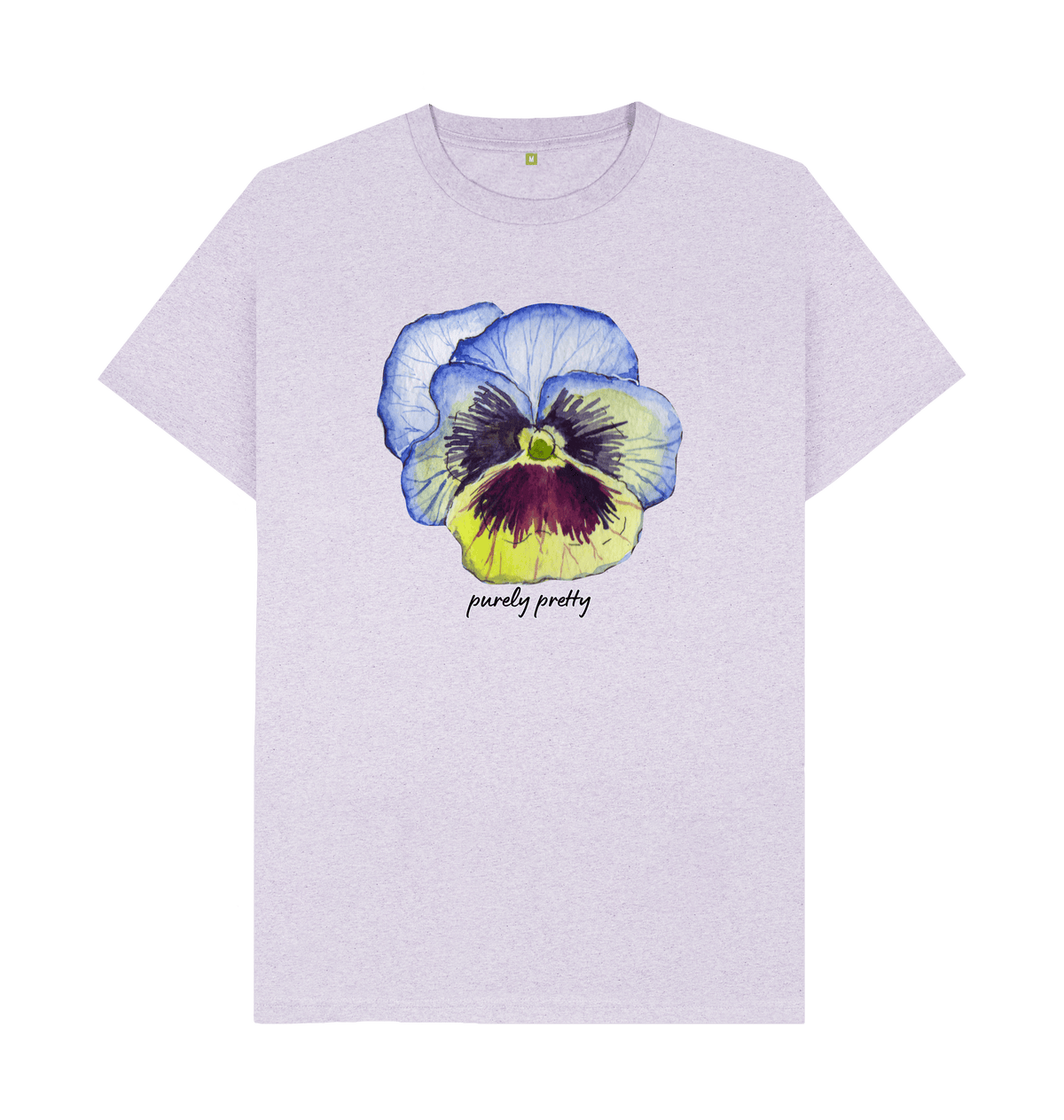 Light Purple Recycled Printed T-Shirt Front