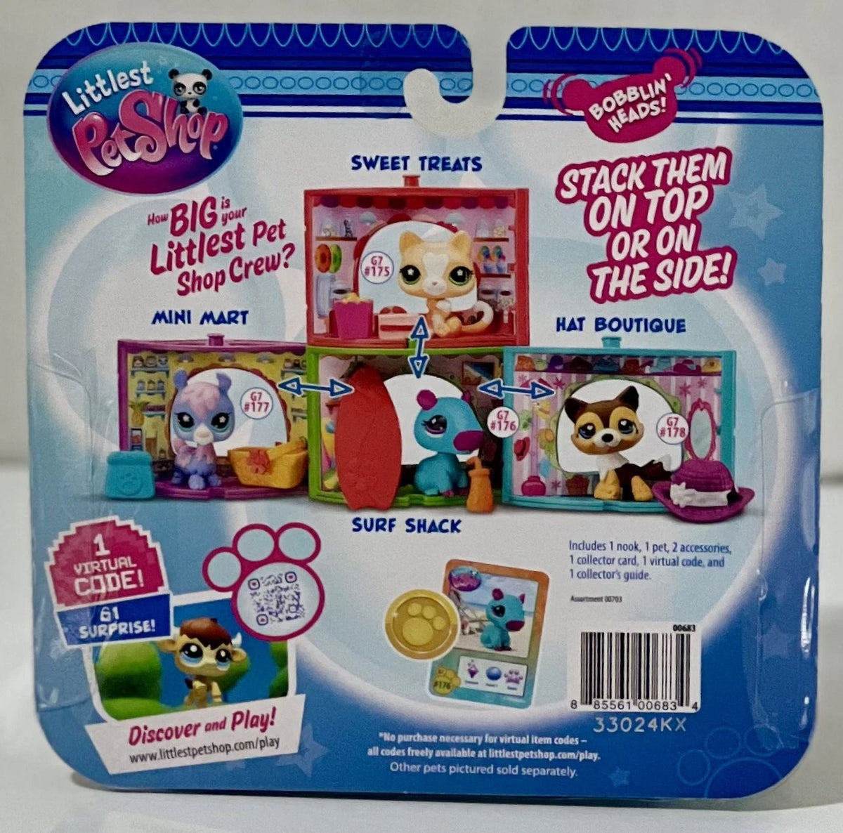 Littlest Pet Shop LPS Gen 7 Pet Nook - #176 Capybara - Surf Shack
