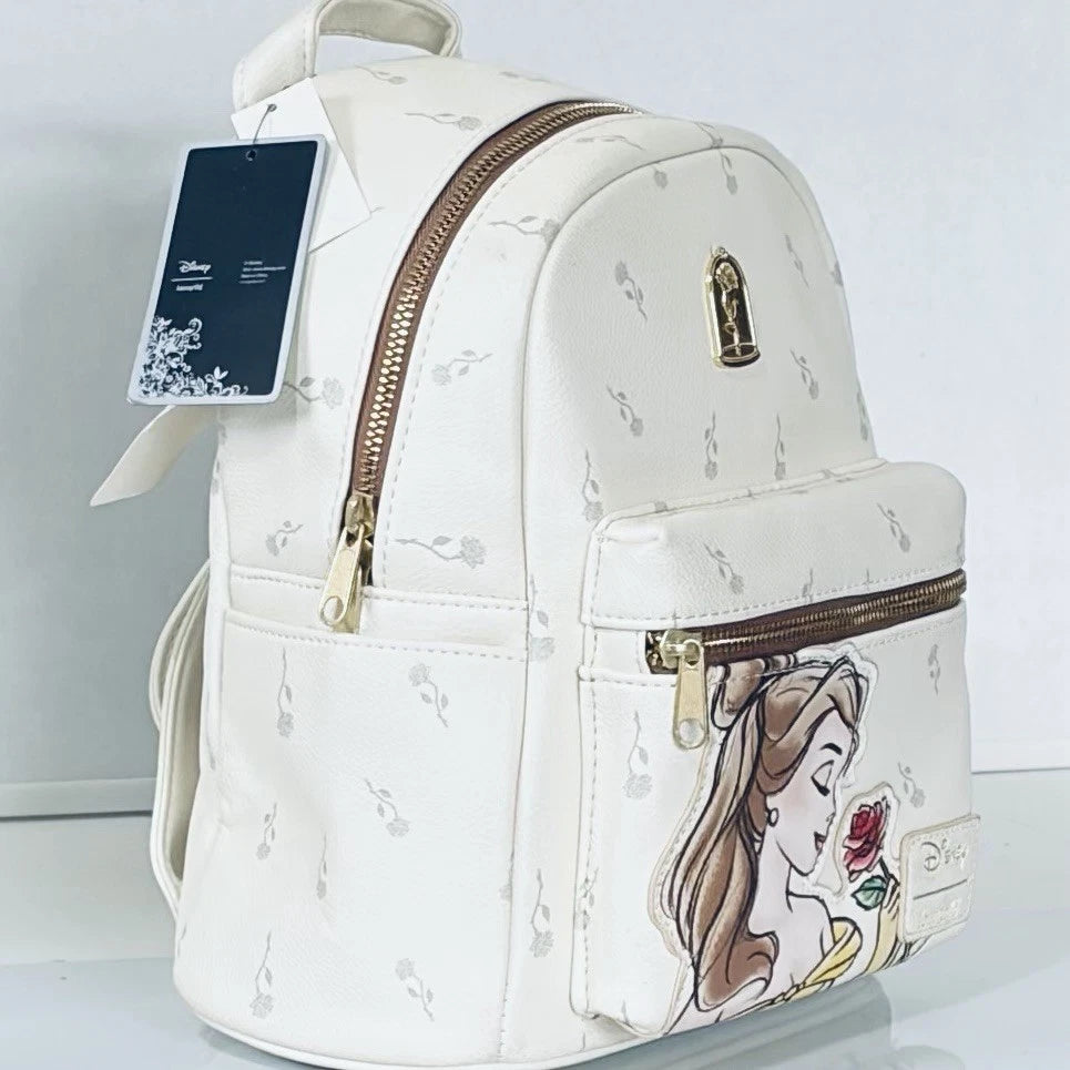 Loungefly x Disney Beauty & The Beast Falling Roses Mini Backpack