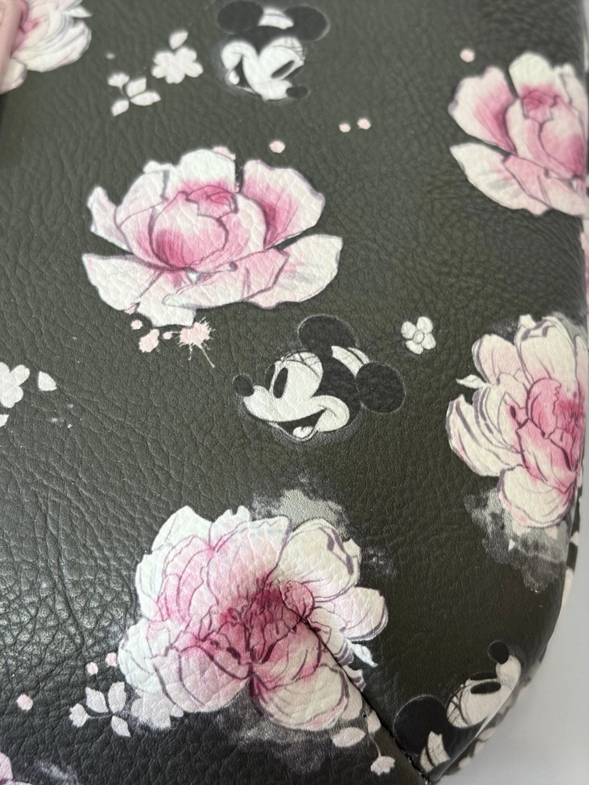 Loungefly x Disney Positively Minnie Collection, Cross Body Bag, Black Pink Floral